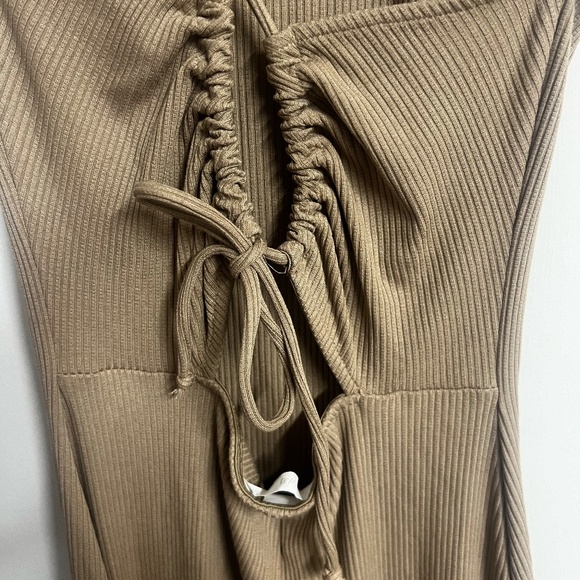 H&M Nude Mini Ribbed Dress - Picture 5 of 6